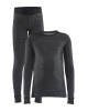 Детско термобельо Craft Core Wool Merino черно