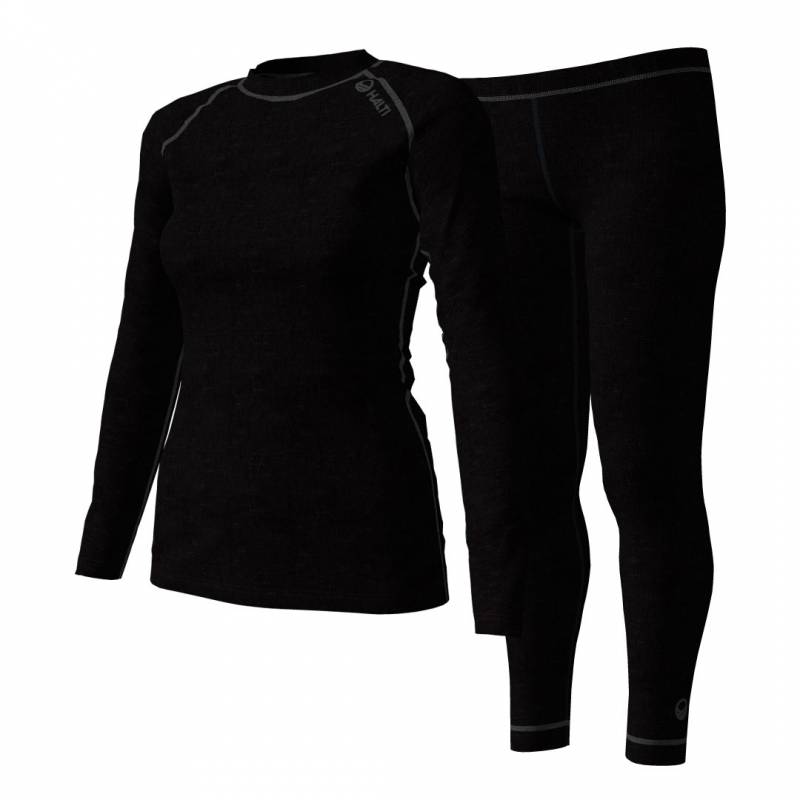 Дамски комплект Термобельо Halti Neva W merino layer set Black Черен