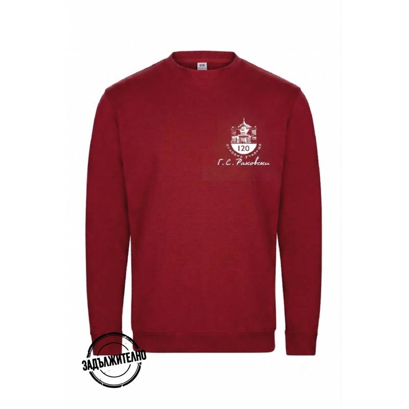 Унисекс Суитшърт AVALON UNISEX CREW NECK SWEATSHIRT CRIMSON