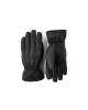 Дамски ръкавици Hestra Primaloft Leather — черни, изглед отпред и длан